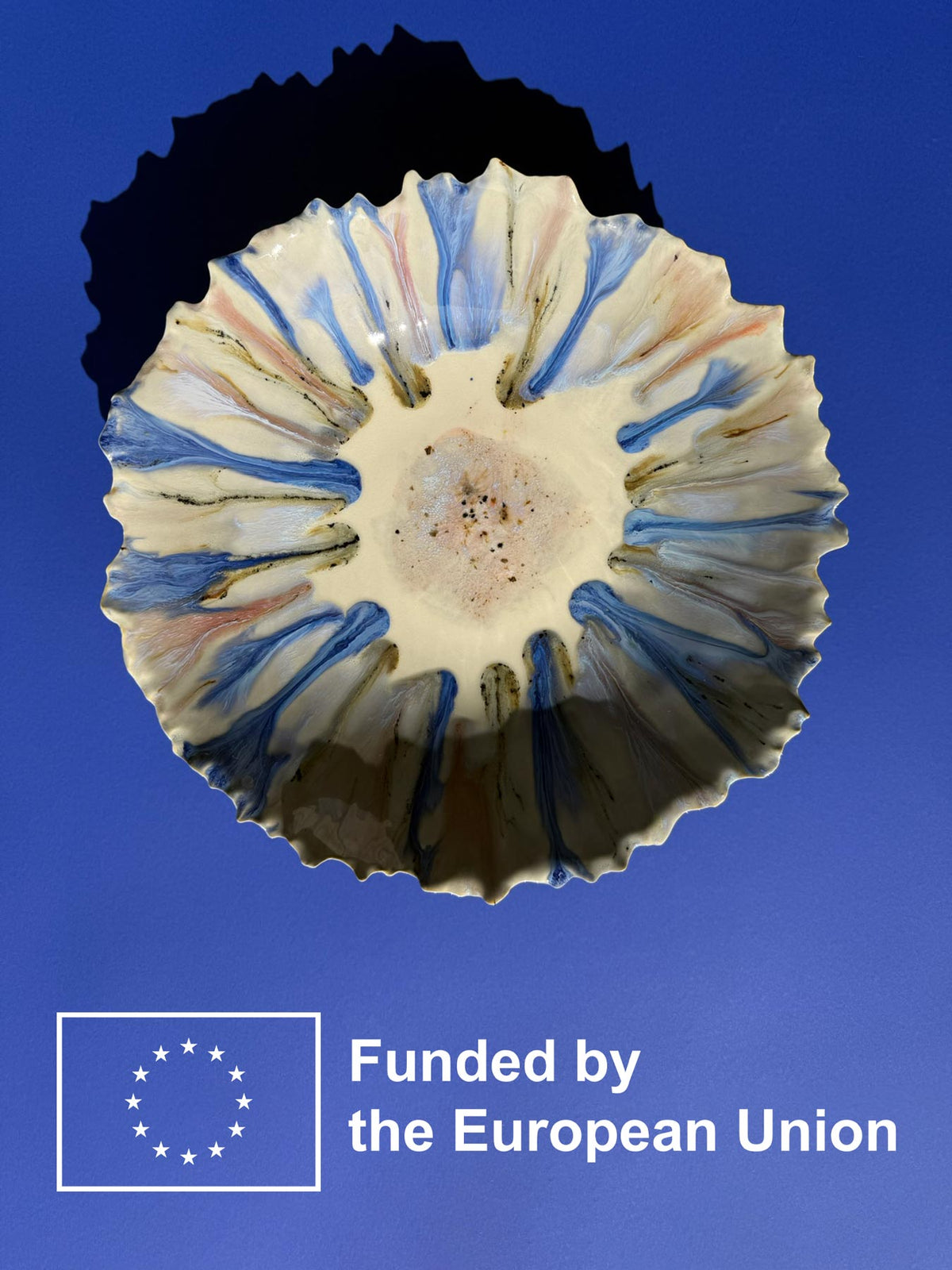 Handmade porcelain from the Pottery & Poetry studio, part of its EU-funded project