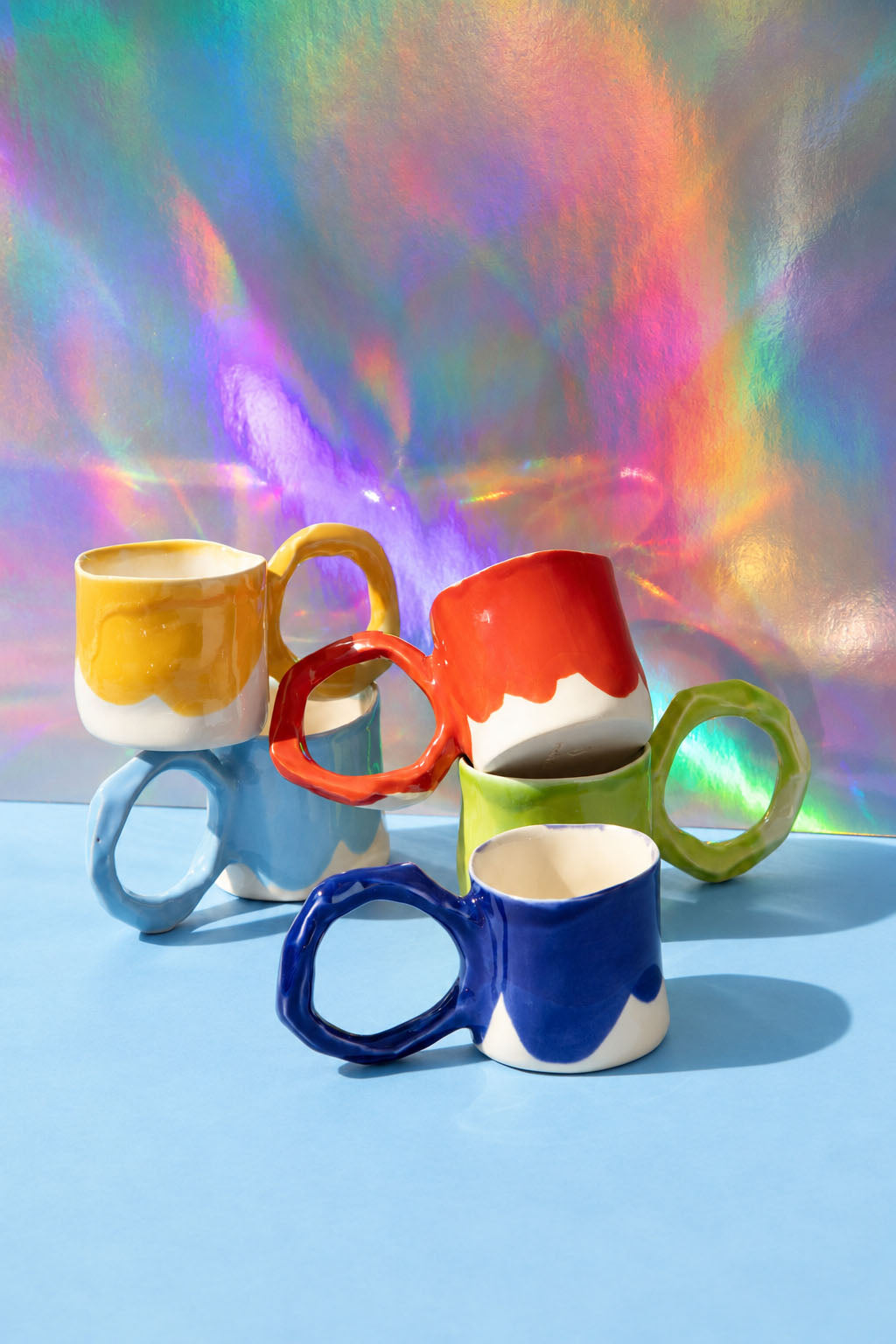 Set of 2 Mugs with Large Handles