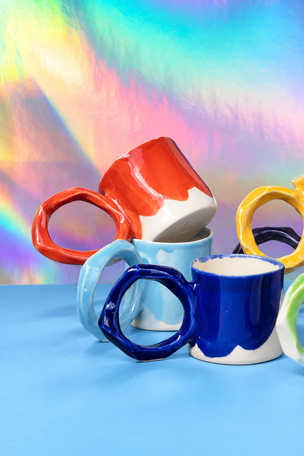 Set of 2 Mugs with Large Handles