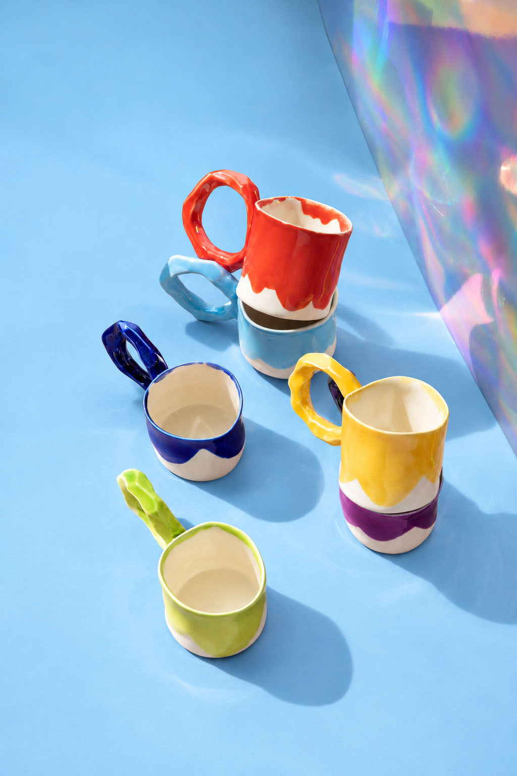 Set of 2 Mugs with Large Handles