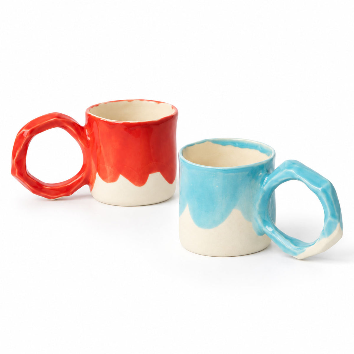 Set of 2 Mugs with Large Handles