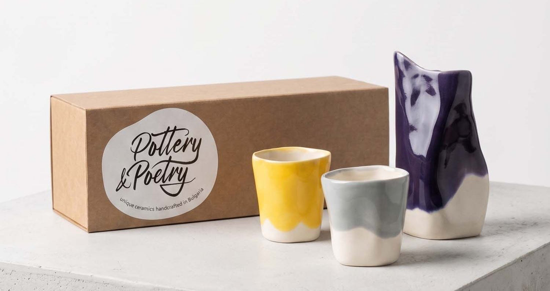 Coffee Lovers Set – 2 Cups & Creamer