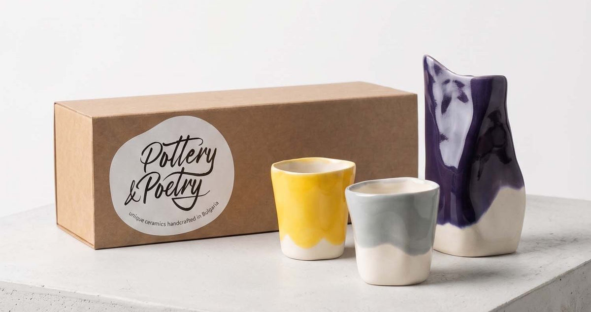Coffee Lovers Set – 2 Cups & Creamer