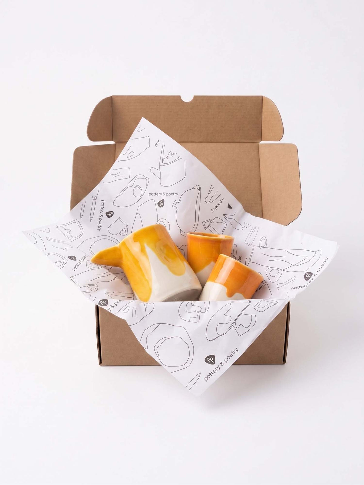 Coffee Lovers Set – 2 Cups & Creamer