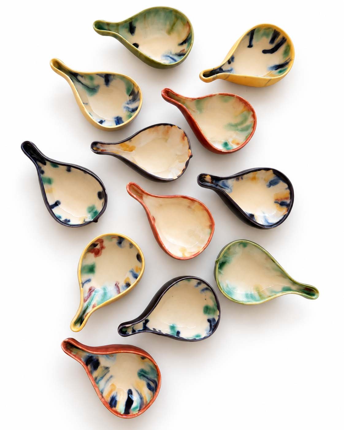 Soil to Soul fig-shaped porcelain dip bowl