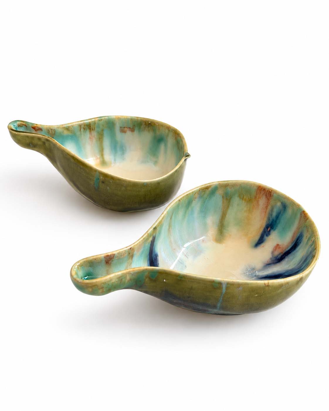 Soil to Soul fig-shaped porcelain dip bowl