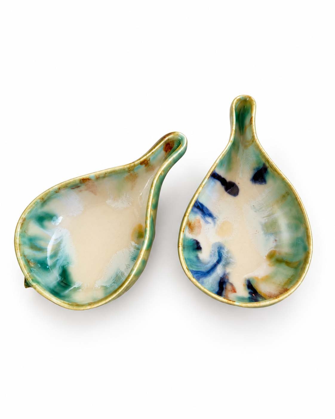 Soil to Soul fig-shaped porcelain dip bowl