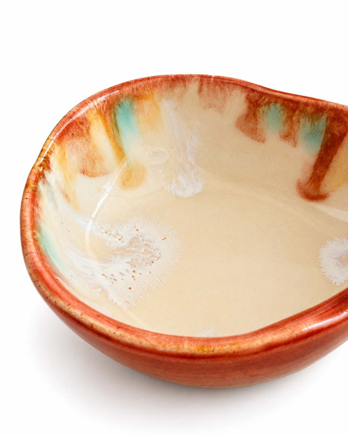 Soil to Soul fig-shaped porcelain dip bowl