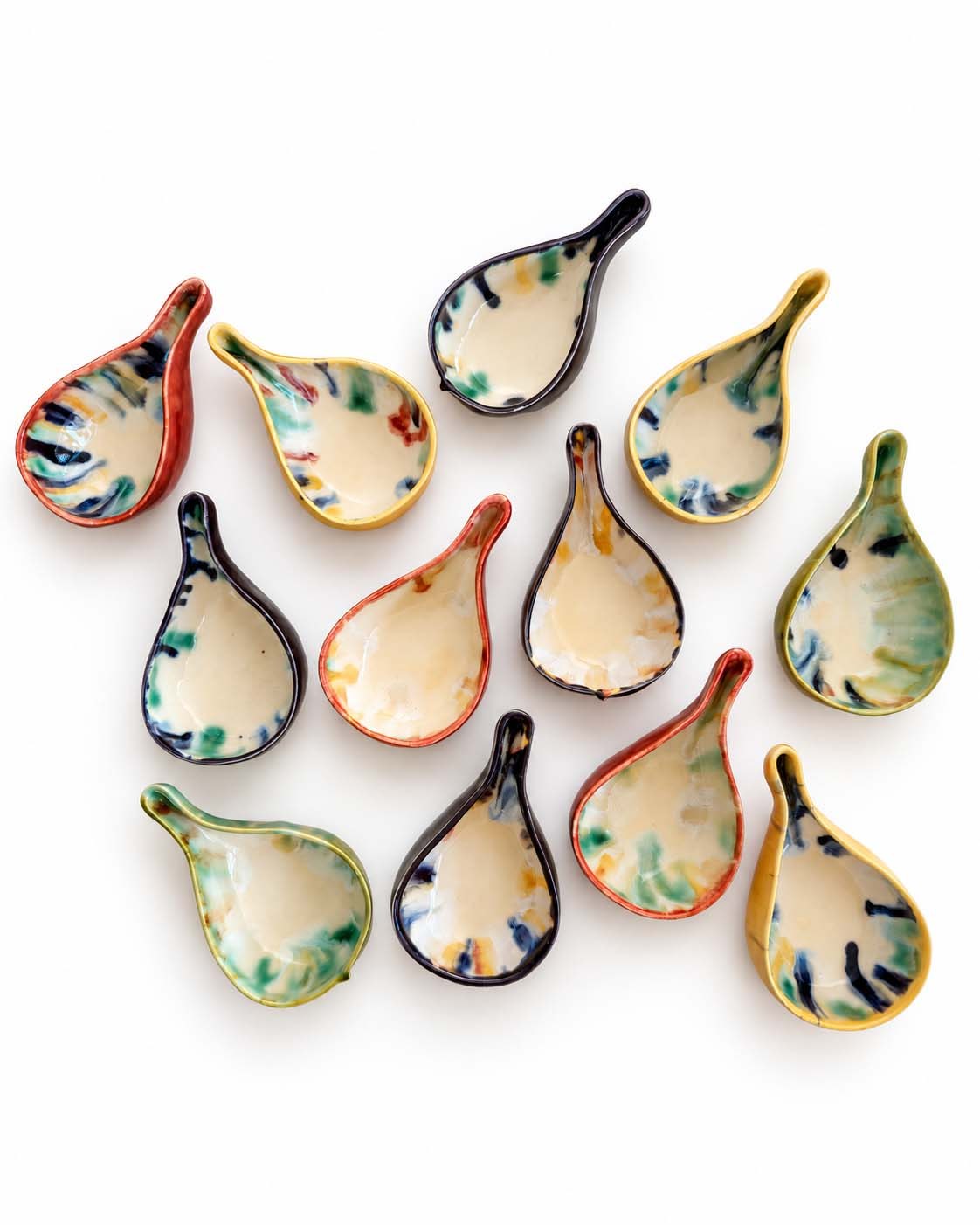 Soil to Soul fig-shaped porcelain dip bowl