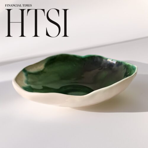 forest green serving bowl featured in htsi