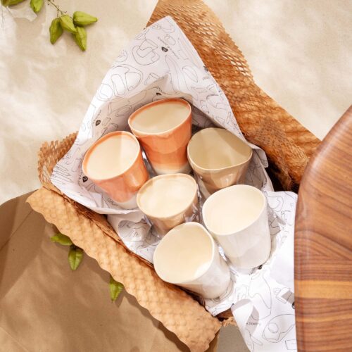6 cups in a box