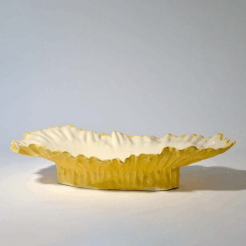 Blossom Elevated Serving Bowl — Handmade Porcelain