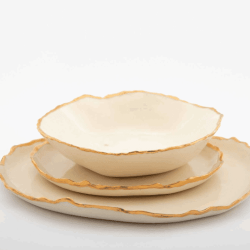Gilded Ridges 3-Piece Dining Set