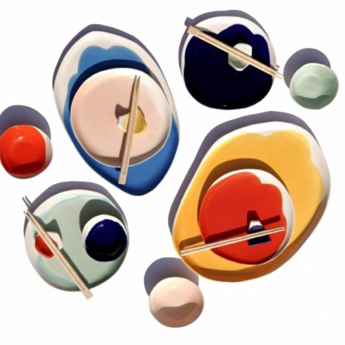Color Sushi Set for 4