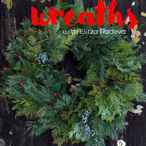 poster for winter wreaths with Elitza Radeva